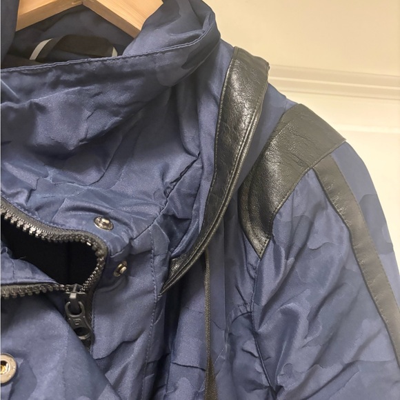 Blanc Noir Camo Hooded Anorak Jacket XS - Picture 9 of 12